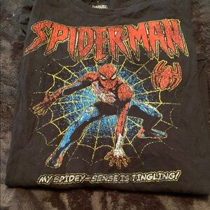 Marvel Black Cotton Shirt